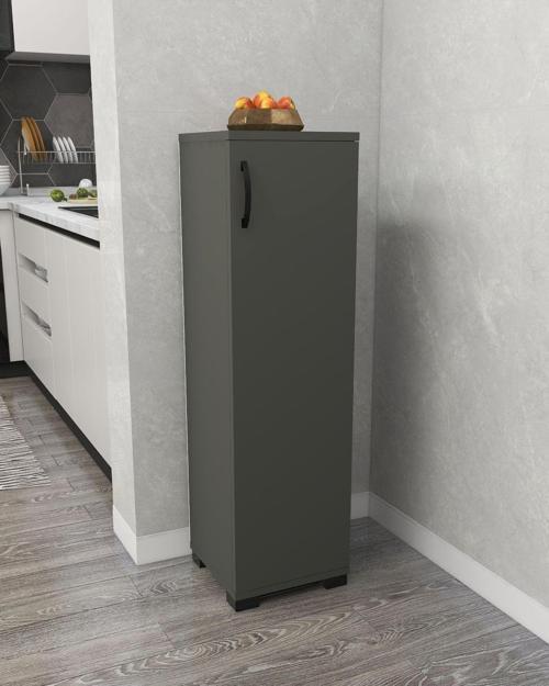 IRMAK DÜNYASI Çok Amaçlı Tek Kapaklı Mini Dolap Erzak Dolabı Banyo Dolabı