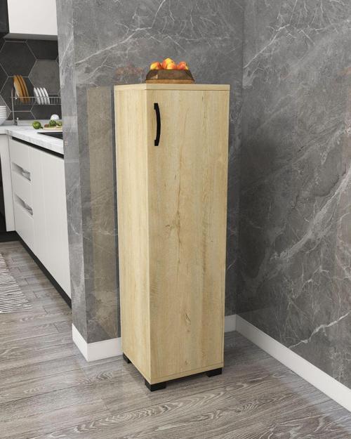 IRMAK DÜNYASI Çok Amaçlı Tek Kapaklı Mini Dolap Erzak Dolabı Banyo Dolabı