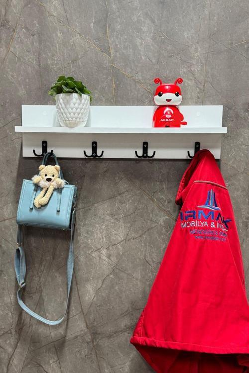 Irmak Mobilya Duvar Askılığı Hol Koridor Mutfak Banyo, Havlu, Elbise Askılık