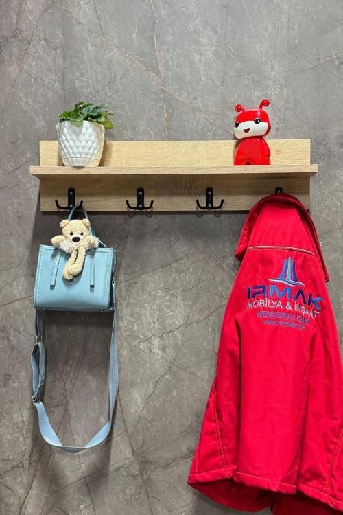 Irmak Mobilya Duvar Askılığı Hol Koridor Mutfak Banyo, Havlu, Elbise Askılık