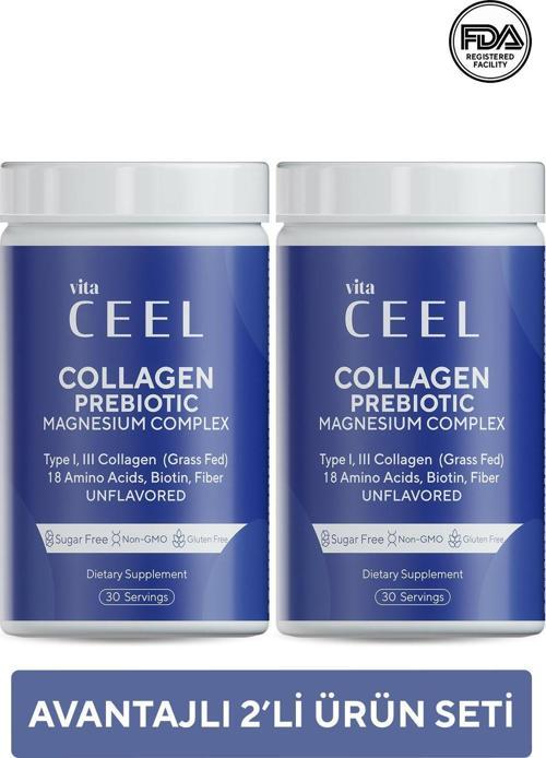 2'Lİ AVANTAJ Collagen Prebiotic Type I-III 30 Servis