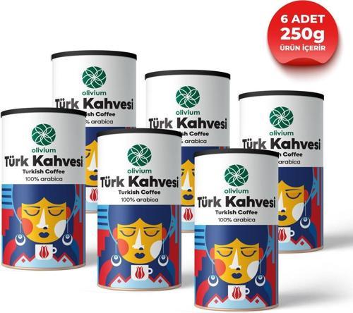 Türk Kahvesi Teneke Kutu (6X250Gr)
