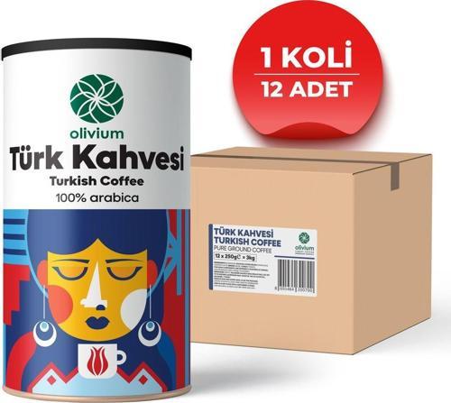 Türk Kahvesi Teneke Kutu(12X250Gr)