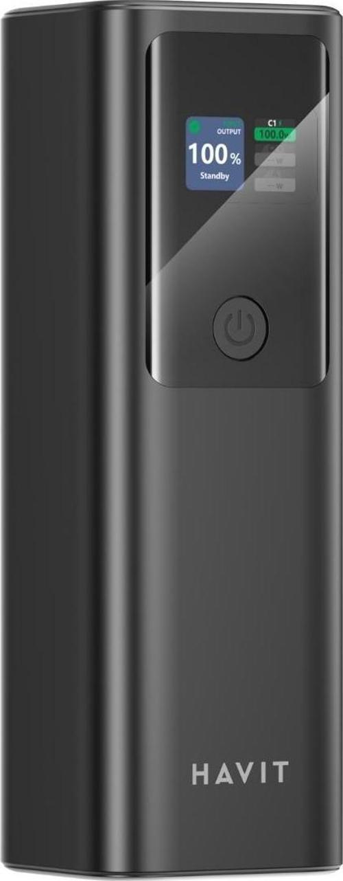 PB50 PD140W Dijital Ekranlı 27000mAh Yüksek Kapasiteli Powerbank – Siyah
