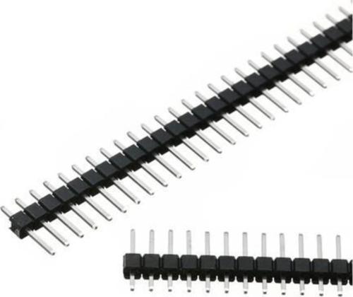 Erkek Header 1x40 Pin Tek Sıra 2.54mm 180 Derece - 5 Adet