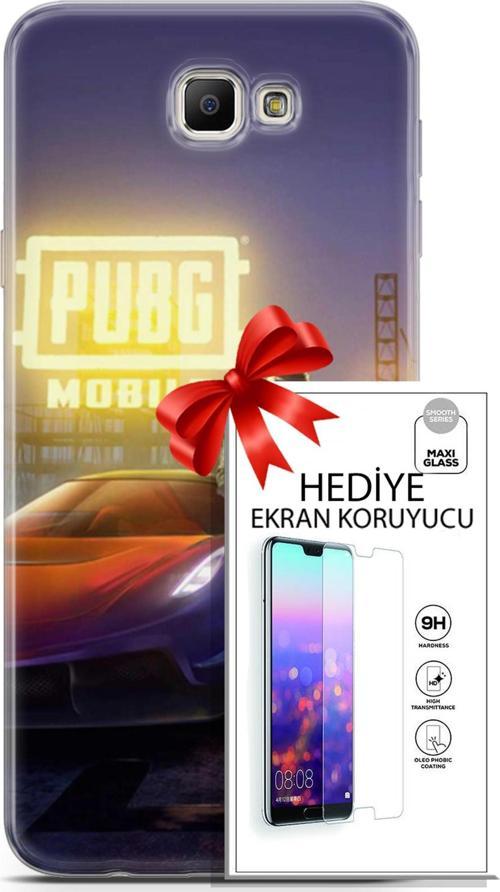 Samsung Galaxy J7 Prime Kılıf Orijinal Seri Pubg 17 Arabalı Yumuşak Kılıf + Ekran Koruyucu