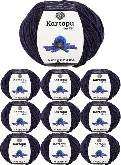10 Adet Amigurumi El Örgü İpi 50gr 630