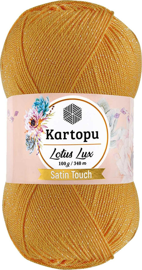 1 Adet Lotus Lux Bikini Büstiyer Bluz Simli Örgü İpi K318 Koyu Sarı