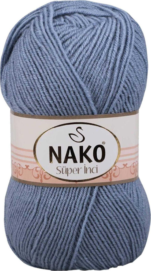1 Adet Süper İnci El Örgü İpi 100 gr Kot Mavi 1986