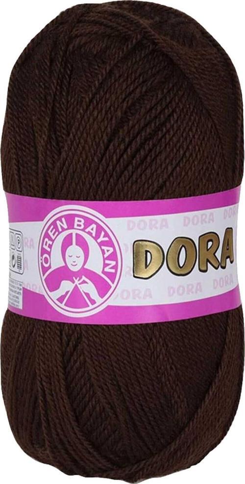 1 Adet Dora El Örgü İpi Yünü 100 gr 083 Kahverengi