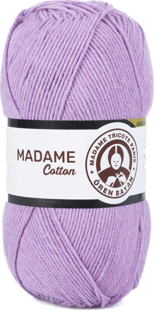 1 Adet Madame Cotton El Örgü İpi Yünü 100 gr 023 Lila