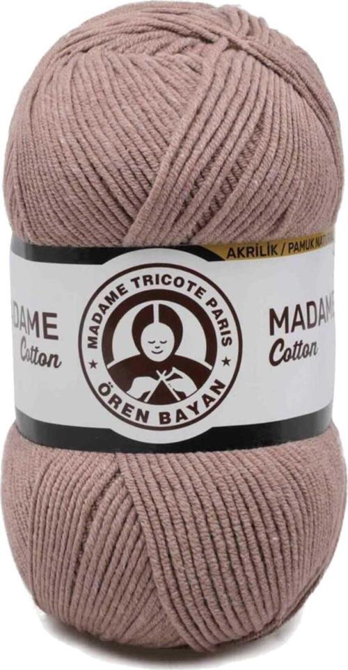 1 Adet Madame Cotton El Örgü İpi Yünü 100 gr 057 Açık Kahve