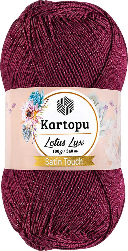 1 Adet Lotus Lux Bikini Büstiyer Bluz Simli Örgü İpi K747 Vişne