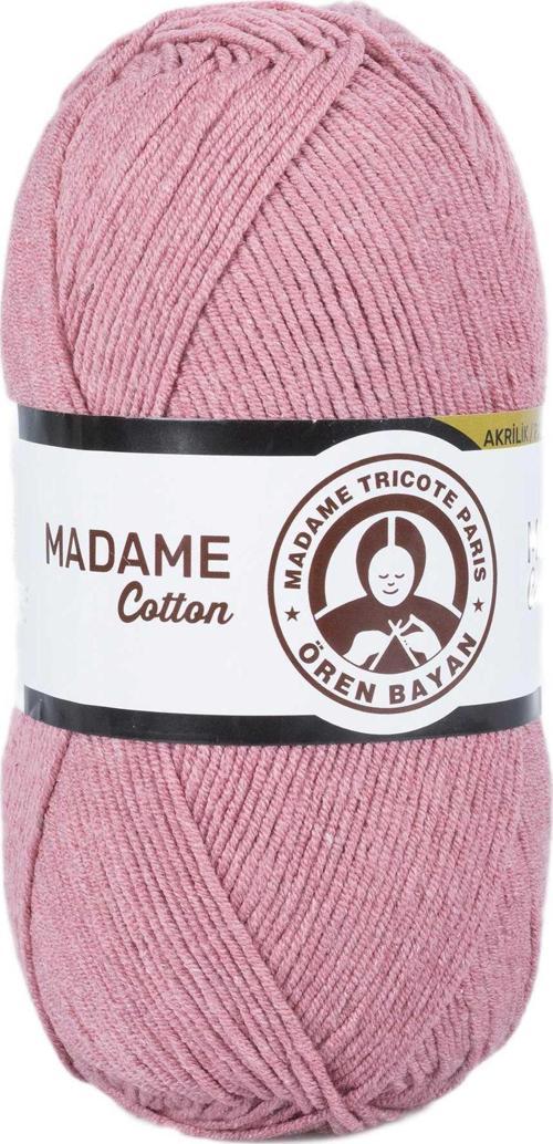 1 Adet Madame Cotton El Örgü İpi Yünü 100 gr 024 Gül Kurusu