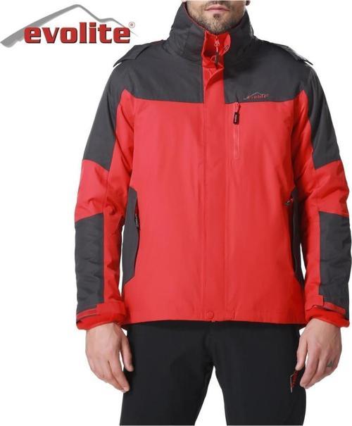 Diva Bay 3in1 Gri/Kırmızı Mont M