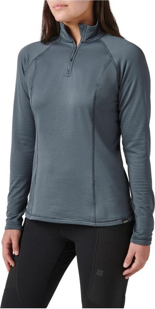 5.11 Stratos 1/4 Zip Turbulance Bayan Shirt ( Gri ) S