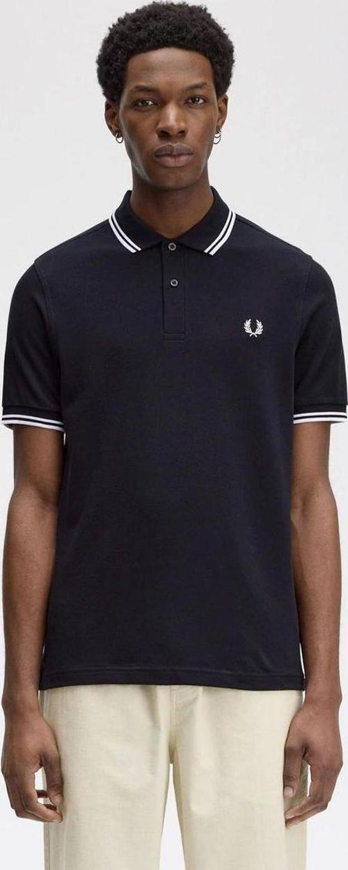 Fred Parry Erkek Lacivert Polo Yaka T-shirt