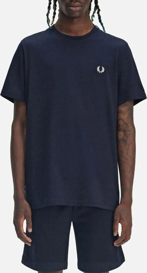 Fred Parry Erkek Lacivert Logo Detaylı T-shirt
