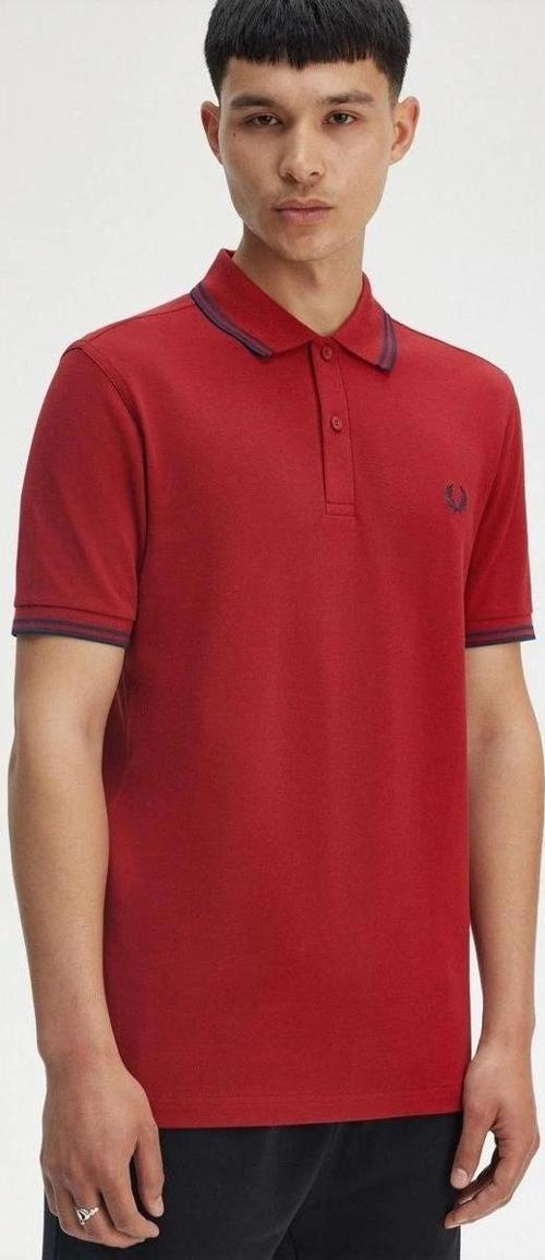 Fred Parry Erkek Kırmızı Polo Yaka T-shirt