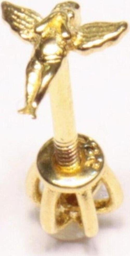 14 Ayar Altın Piercing Tragus Küpe