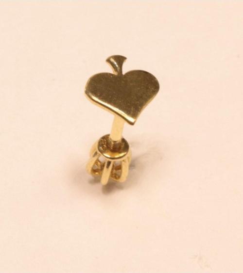 14 Ayar Altın Piercing Tragus Küpe
