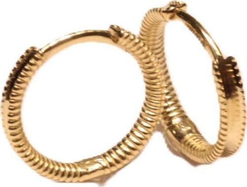 14 Ayar Altın Ajda Model Halka Küpe