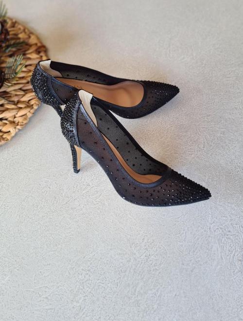 KADIN ABİYE 8CM TAŞLI AYAKKABI 036 4268
