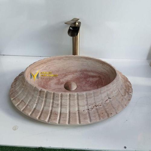 Traverten Yelpaze Model Lavabo