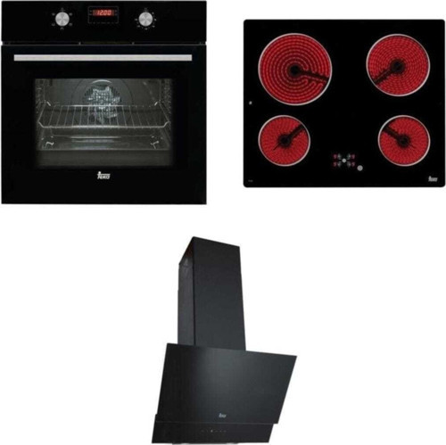 Teka Ankastre Set, Hak 625 Bk Fırın, Tb 6415 Ocak, Atv 60 Davlumbaz, Siyah