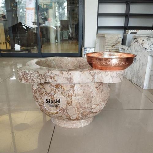 Rozalya Bej Ayaklı Düz Kurna