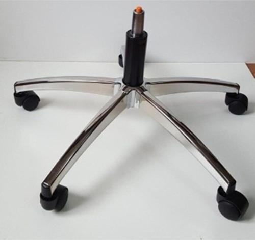 Oyuncu Koltuğu Krom Ayak Siyah Pistonlu Çap 64 Cm