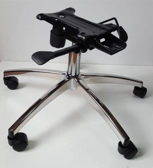 Büro Koltuğu Yıldız Ayağı Çift Kollu Kuyruklu Mekanizma Krom Pistonlu Çap 70 Cm