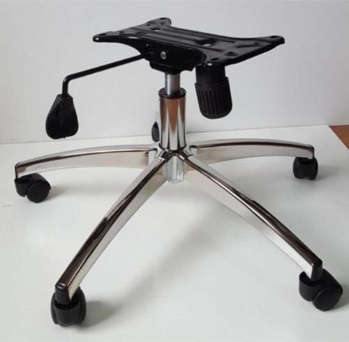 Oyuncu Koltuğu Krom Yıldız Ayağı Çap 70 Cm Tek Kollu Mekanizma Krom Pistonlu