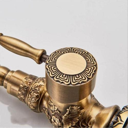 En Trend 12 Antik Işlemeli Çanak Lavabo Bataryası