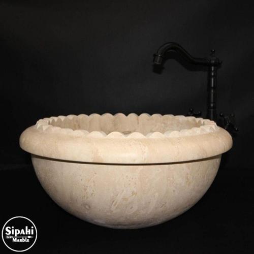 Traverten Özel Kesim Lavabo
