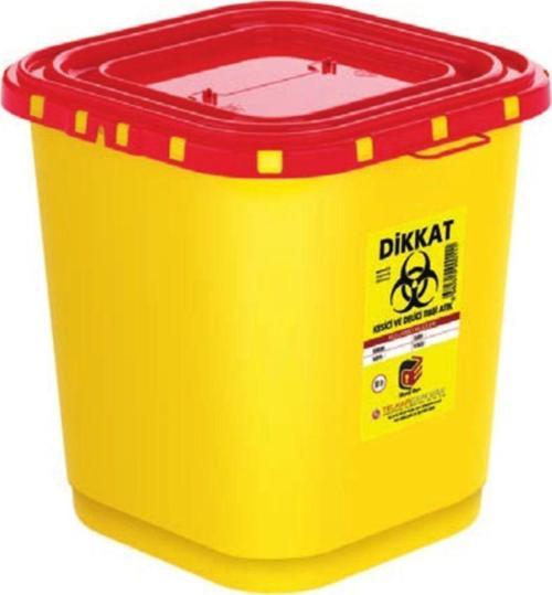 Tıbbi Atık Kutusu 30 Lt Köşeli