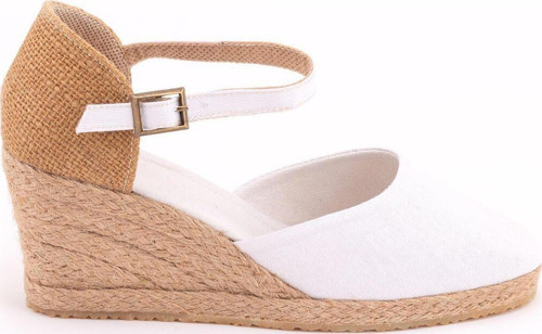 Gerçek Elişi Hasır Dolgu Topuk Keten Hasır Espadril Handmade