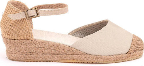 Gerçek Elişi Bej Hasır Jüt Bantlı Günlük Kadın Espadril Handmade