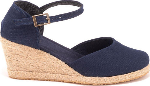Gerçek Elişi Bilekten Bantlı Topuğu Açık Keten Espadril Dolgu Topuk Handmade