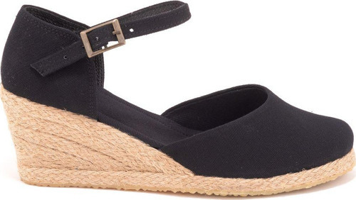 Gerçek Elişi Topuğu Kapalı Bilekten Bantlı Keten Espadril Dolgu Topuk Handmade