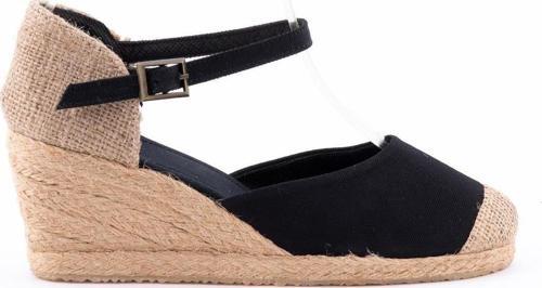 Gerçek Elişi Siyah Hasır El Işi Kadın Keten Günlük Sandalet Handmade