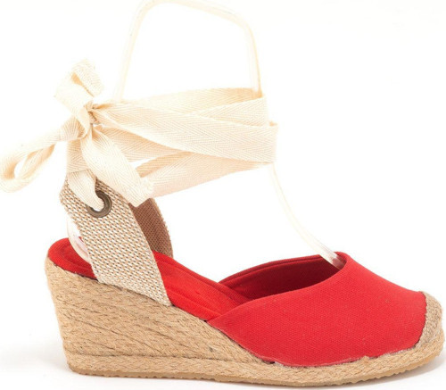 Gerçek Elişi Ipli Espadril Dolgu Topuk Keten Espadril Handmade