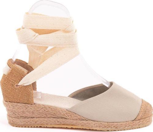 Gerçek Elişi Bej Hasır Jüt Bileğe Bağlı Ipli Günlük Kadın Espadril Handmade