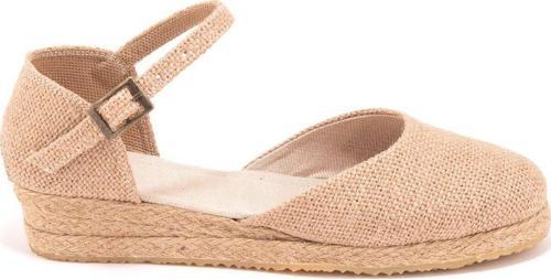 Gerçek Elişi 3cm Arkası Az Açık Hasır Jüt Bantlı Günlük Kadın Espadril Handmade