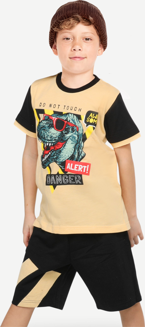Danger Dino Erkek Çocuk Şort Takım