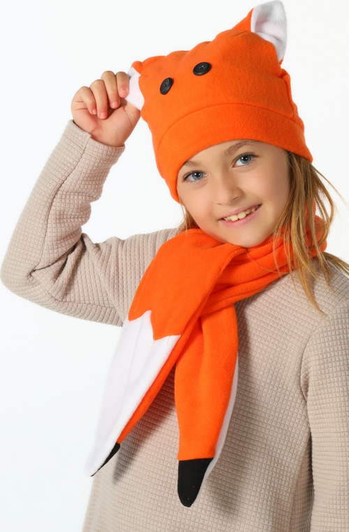 Fox Unisex Şapka+Kaşkol Takım