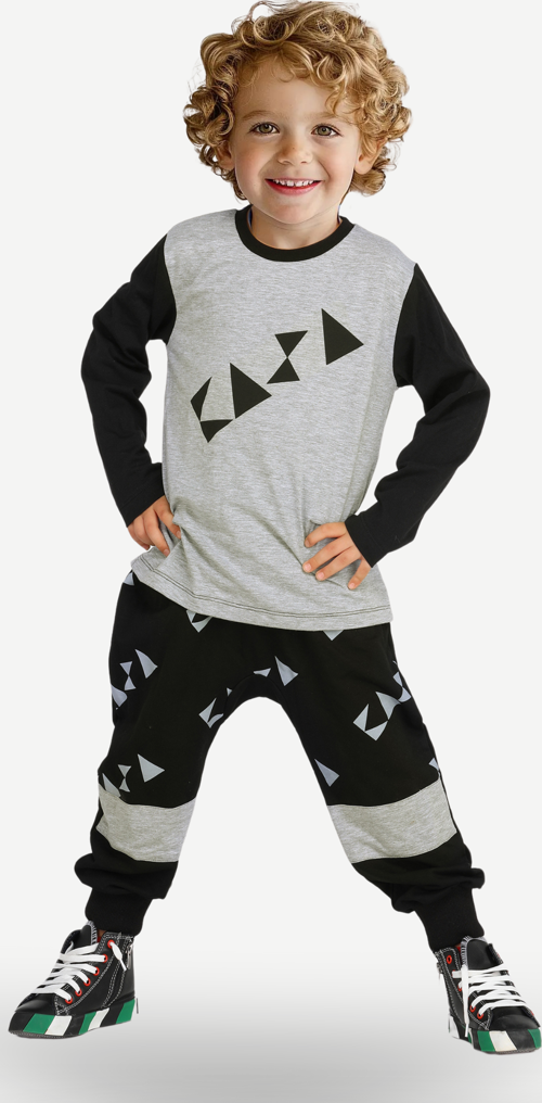 Casa Black Baggy Pantolon + T-shirt Takım
