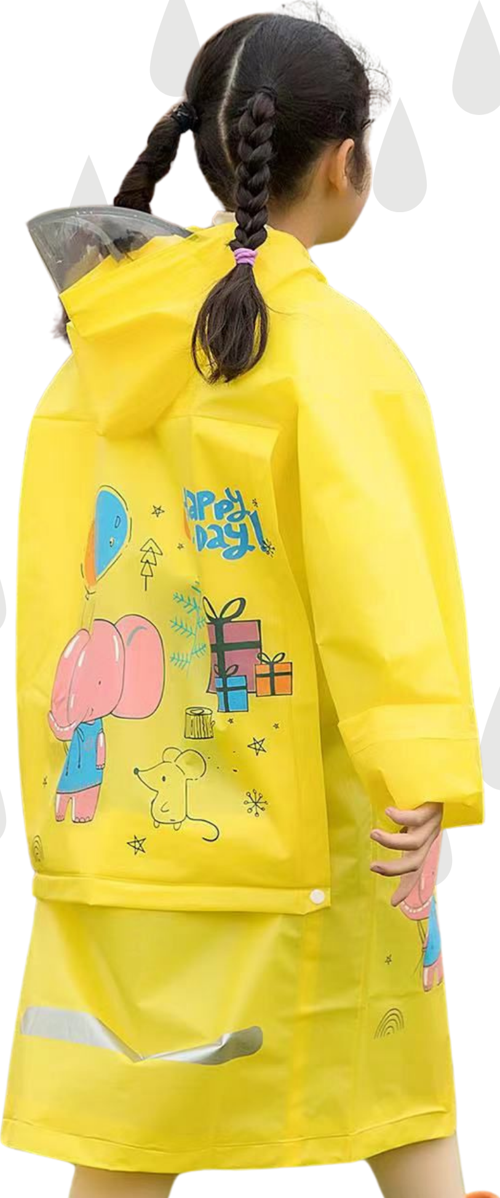 Sarı Unisex Çocuk Yağmurluk