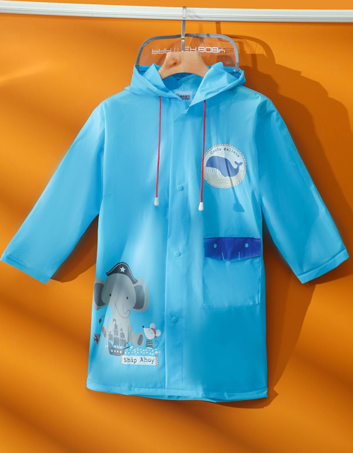 Mavi Erkek Çocuk Yağmurluk