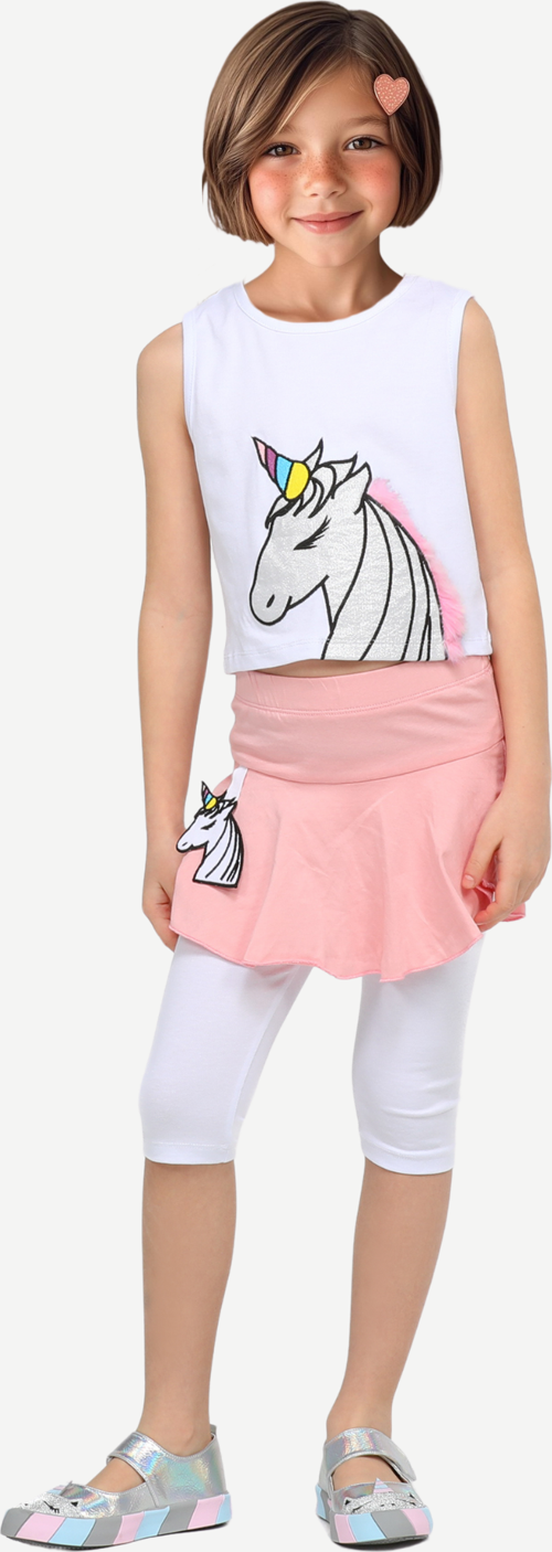 Unicorn Tayt+ T-shirt Kız Çocuk Takım